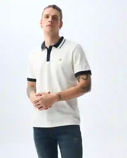 Camiseta Hombre Crudo Talla M 801G001_CRU110606 Americanino
