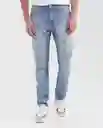 Jean Slim Fit- Famous Azul Cristalino Claro T 28/32 Chevignon