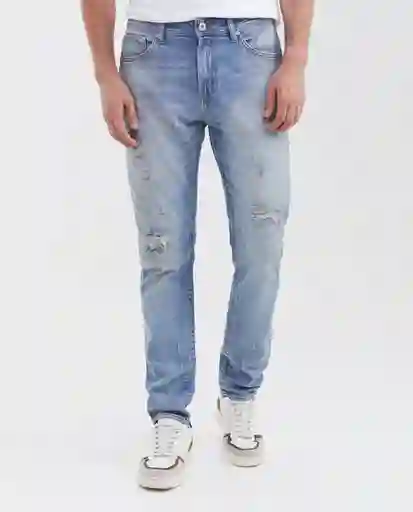 Jean Slim Fit- Famous Azul Cristalino Claro T 28/32 Chevignon
