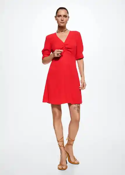 Vestido Nataliac-W Rojo Talla XS Mujer Mango