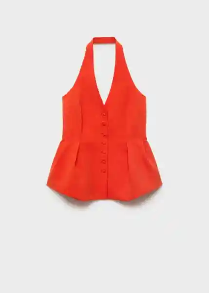 Chaleco Miso Coral Talla S Mujer Mango