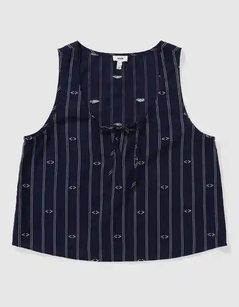 Camisa de Pijama Aerie Azul Talla MEDIUM 1819410 American Eagle