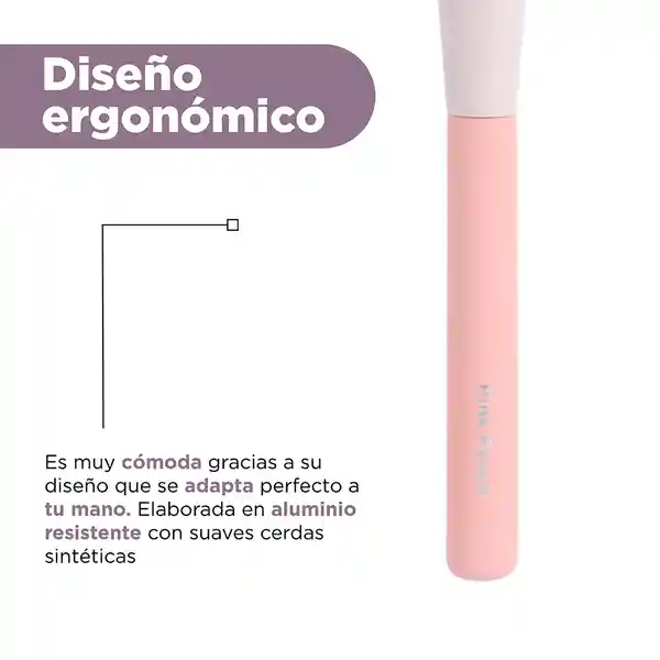 Brocha Para Rubor Serie Rosa Miniso
