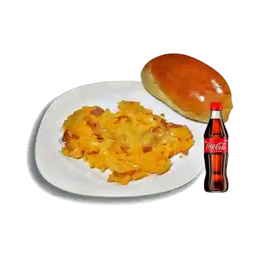 Huevos Revueltos c/ Jamón&Queso +Cocacola Org 300ML