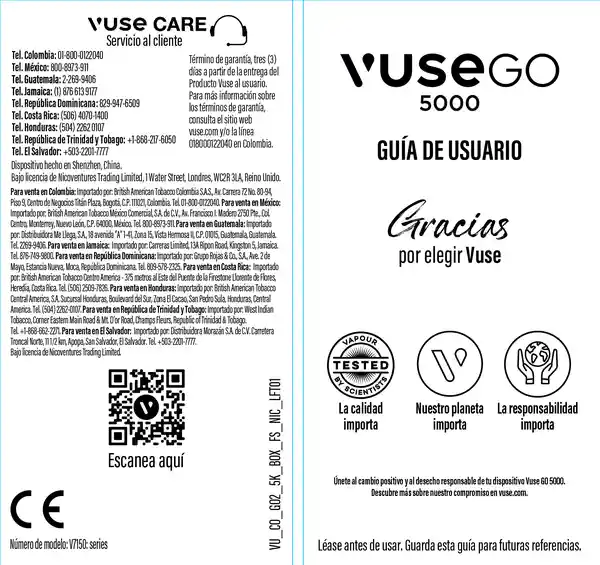 Vapeador Vuse GO 5000 Blue Raspberry