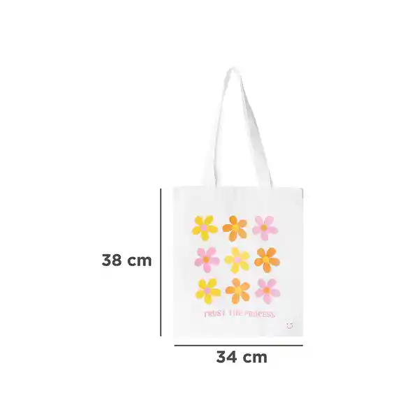 Bolso de Compras Flores Serie Rosa y Amarillo Miniso