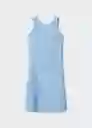 Vestido Miril-H Celeste Talla Xs Mujer Mango