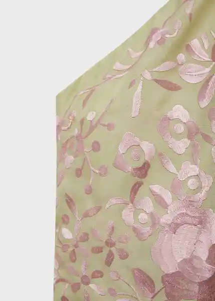 Vestido Manilag Verde Pastel Talla M Mujer Mango