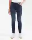 Jean Cosmo Femenino Azul Clásico Oscuro Talla 6 Chevignon