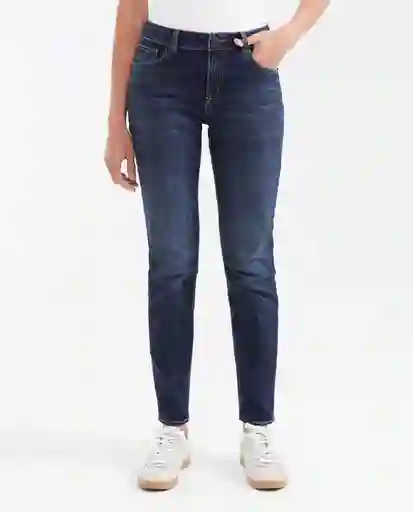 Jean Cosmo Femenino Azul Clásico Oscuro Talla 6 Chevignon