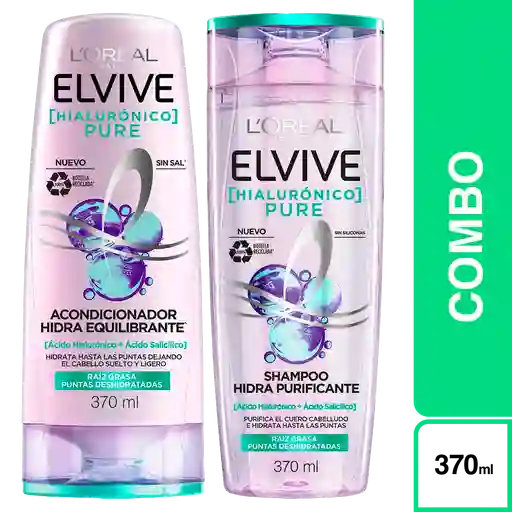 Combo Elvive Shampoo Hialurónico + L'Oréal Paris Acondicionador