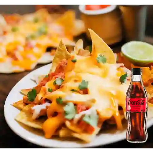 Combo Nachos Mexicanos + Coca Cola Sin Azúcar 300ML