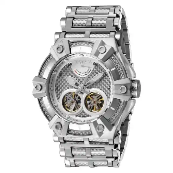 Reloj Carbón Hawk Hombre Plateado INV37287 Invicta