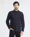 Texture Shirt M/l Negro Noche Ultraoscuro Talla Xxl Hombre Chevignon