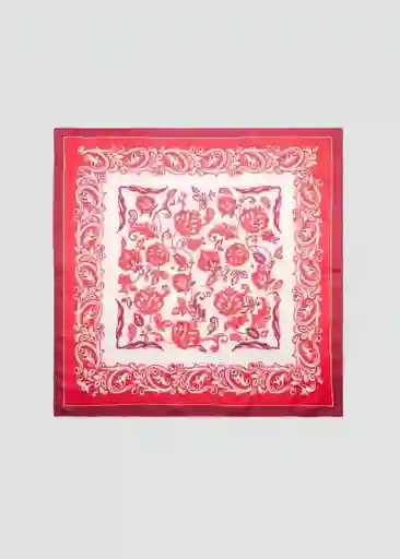 Pañuelo Jaida Rojo Talla 99 Mujer Mango