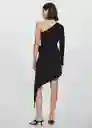 Vestido Gardenia Negro Talla S Mujer Mango