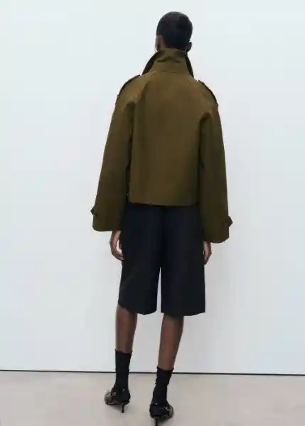 Chaqueta Habana Khaki Talla XS Mujer Mango
