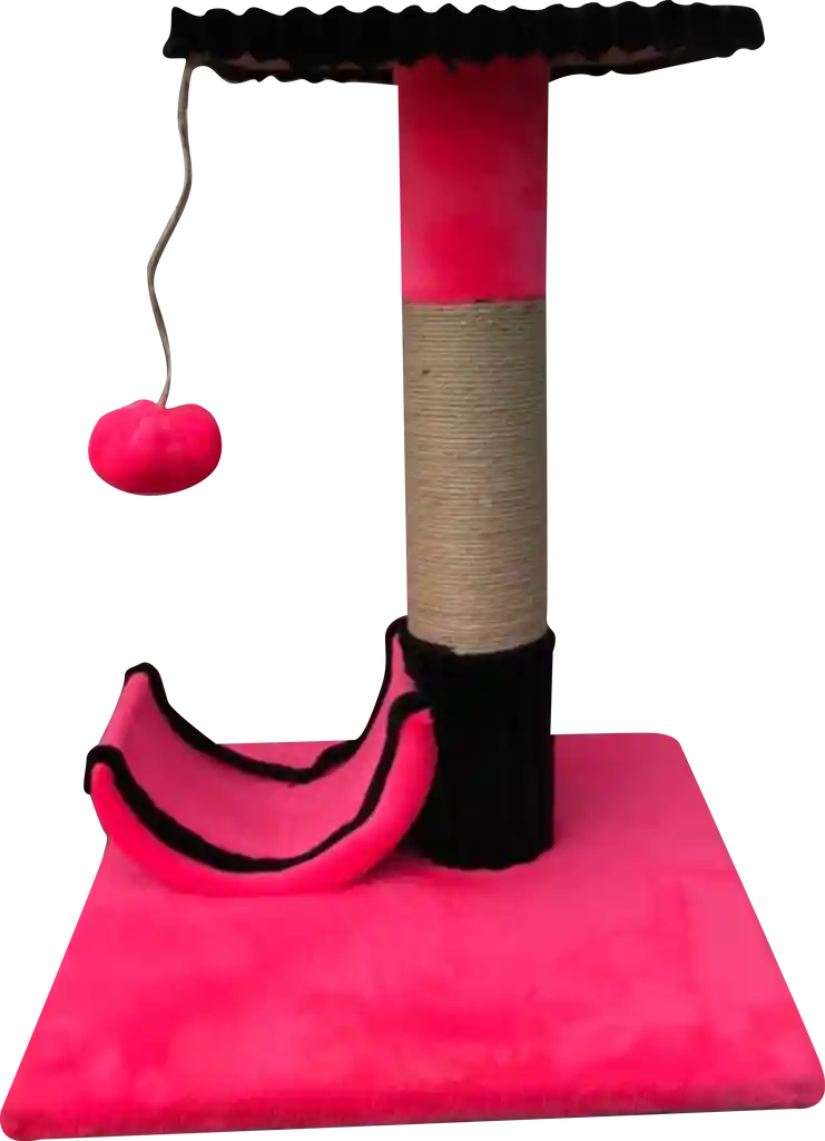 Gymsgroot Rascador Para Gato Fucsia Con Negro