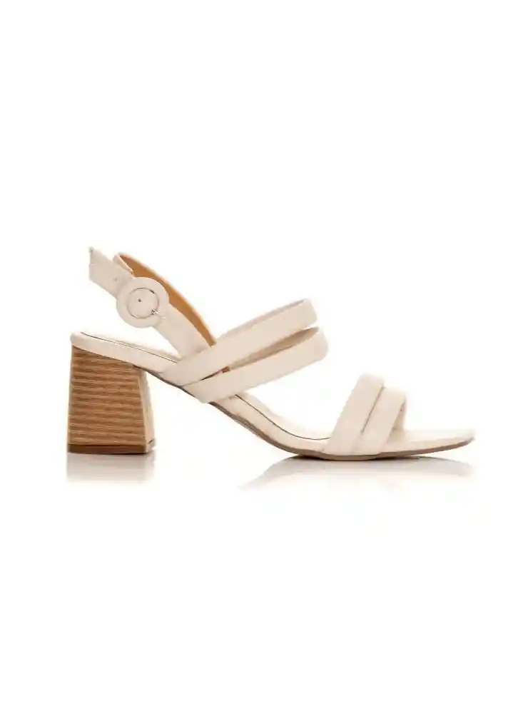 Sandalias Tacón Nude Talla 35