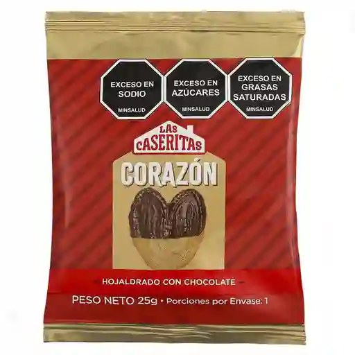 Las Caseritas Hojaldre Corazón Con Chocolate