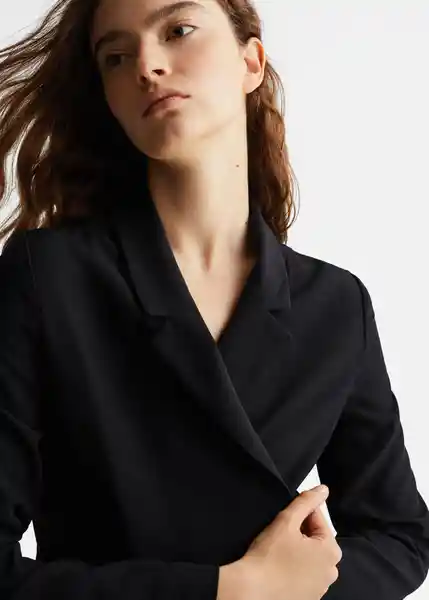 Blazer Americana Combob Negro Talla 21 Mango Girl Mango