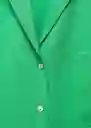 Camisa Moma Verde Talla 18 Mujer Mango