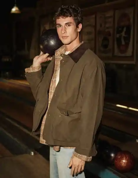 Chaqueta Hombre Verde Talla X-SMALL 1736309 American Eagle