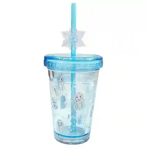 Vaso de Plástico Frozen 2.0 de Doble Pared Azul Miniso
