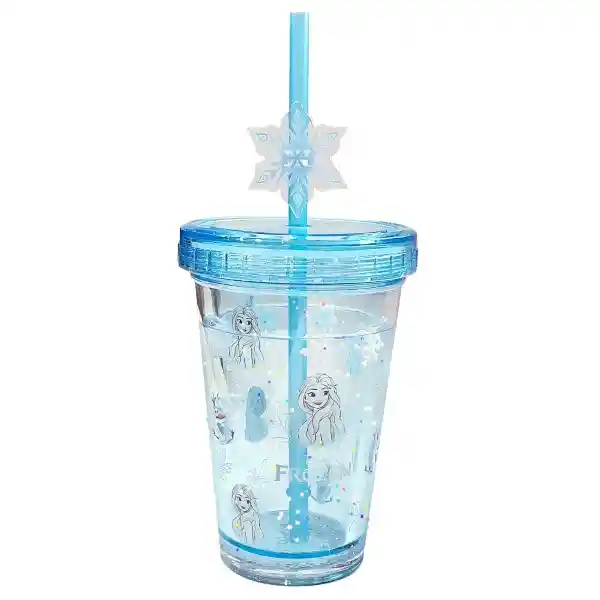 Vaso de Plástico Frozen 2.0 de Doble Pared Azul Miniso