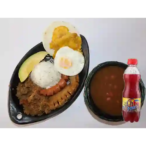 Combo Bandeja Paisa + Hit Mora 500 ml