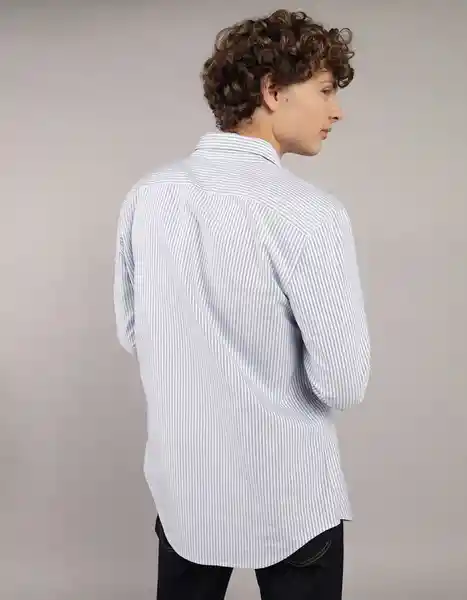 Camisa Hombre Azul Talla LARGE 2830401 American Eagle