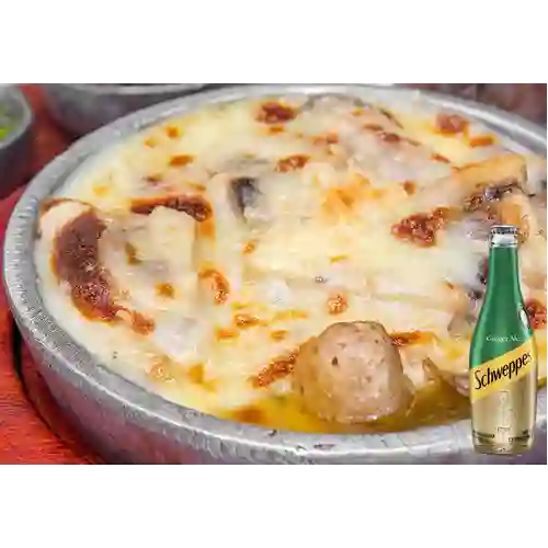 Cacerola Champiñones Ajillo +Schweppes Ginger Ale 300ml