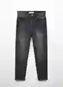Jean Tokio Tejano Negro Talla 36 Mujer Mango