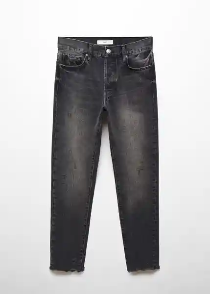 Jean Tokio Tejano Negro Talla 36 Mujer Mango