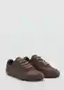 Tenis Deportiva Flat1 Chocolate Talla 38 Mujer Mango