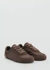 Tenis Deportiva Flat1 Chocolate Talla 38 Mujer Mango