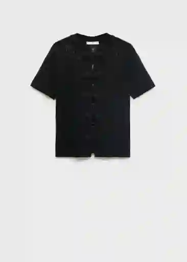 Cárdigan Scottie Negro Talla XS Mujer Mango