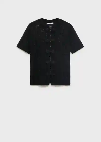 Cárdigan Scottie Negro Talla XS Mujer Mango