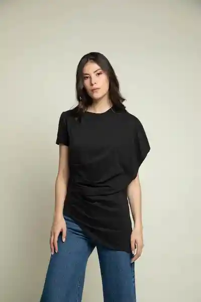 Camiseta Manga Corta Dama de Negro Talla M