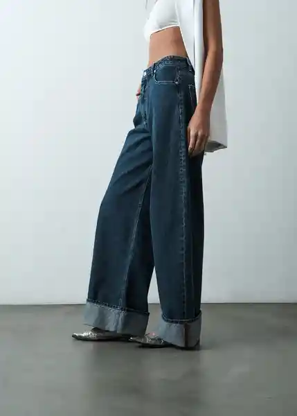 Jean Sea Mujer Azul Indigo Oscuro Talla 6 Naf Naf