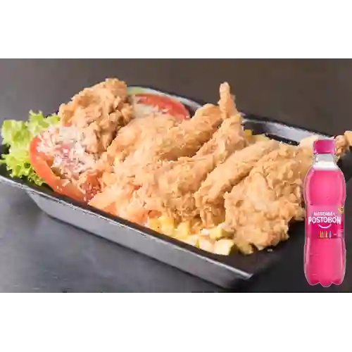 Ensalada Del Huerto Apanado +Postobón Manzana 250ml