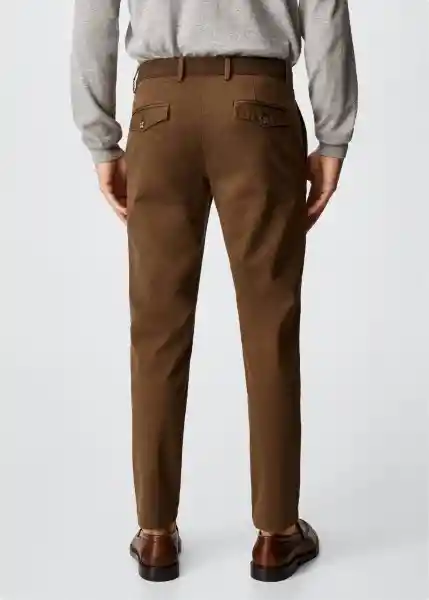 Pantalón Prato Tabaco Talla 44 Hombre Mango