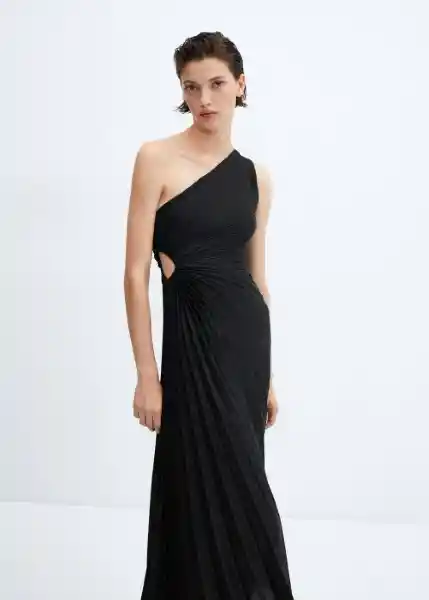 Vestido Claudi5 Negro Talla XS Mujer Mango