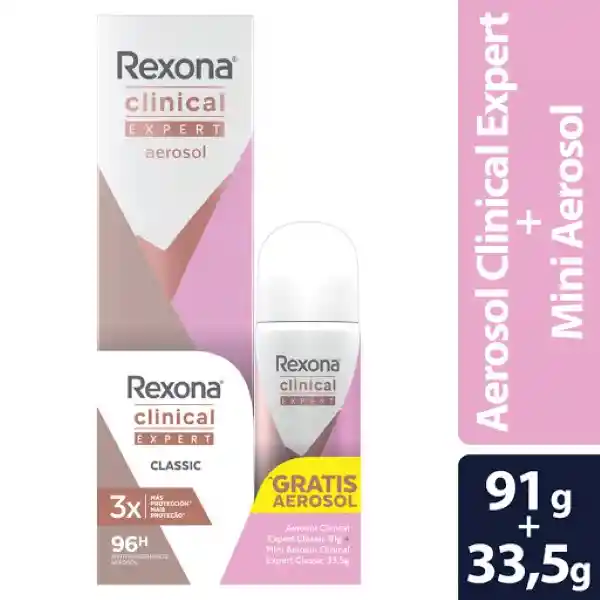 Rexona Pack Desodorante Clinical Classic + Mini Desodorante