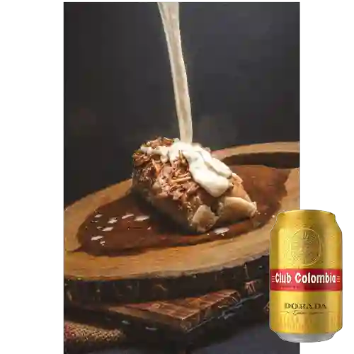 Combo Perro Americano + Club Colombia Dorada 355ml