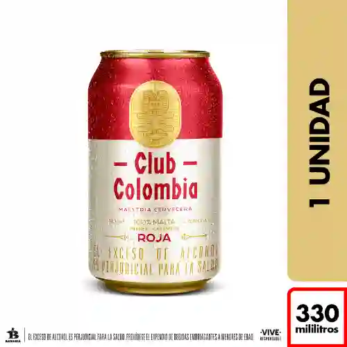 Cerveza Club Colombia Roja lata x 330ml