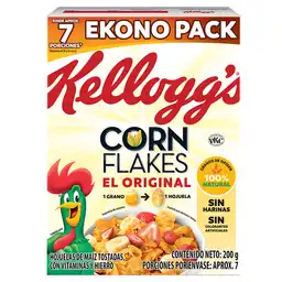 Kellogg's Corn Flakes Hojuelas de Maíz Tostadas con Vitaminas y Hierro