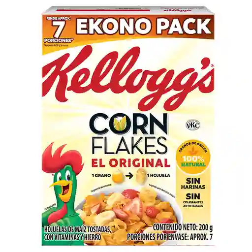 Kellogg's Corn Flakes Hojuelas de Maíz Tostadas con Vitaminas y Hierro