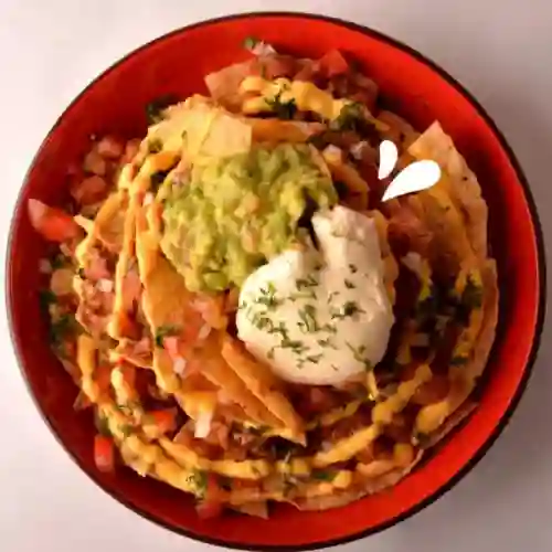 Nachos Chile con Carne(pica Ligeramente)