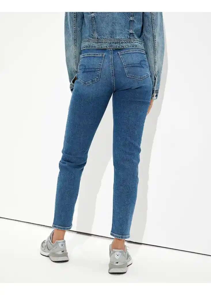Jean Mom Azul Talla 8 Regular Mujer American Eagle